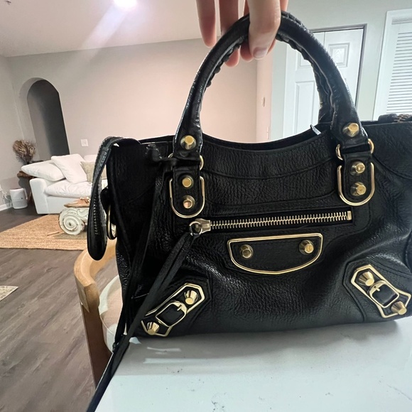 Balenciaga Motocross Metallic Edge Mini City Bag - Picture 1 of 7
